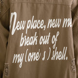 バックメッセージシャツ