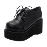 レースアップおでこパンプス【大きいサイズ有】