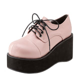 レースアップおでこパンプス【大きいサイズ有】