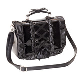 レースアップフリルショルダーバッグ