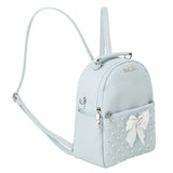 パールドットリボンビジューリュック