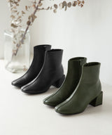 センターシームスクエアショートブーツ