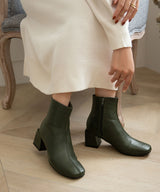 センターシームスクエアショートブーツ