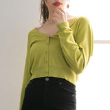 【メール便】ウォッシャブル選べる丈カーディガン【ニット】