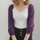 【メール便】ウォッシャブル選べる丈カーディガン【ニット】