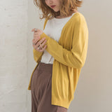 【メール便】ウォッシャブル選べる丈カーディガン【ニット】