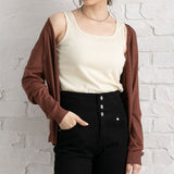 【メール便】ウォッシャブル選べる丈カーディガン【ニット】