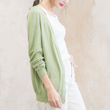 【メール便】ウォッシャブル選べる丈カーディガン【ニット】