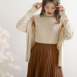 ウォッシャブルアンサンブルリブニット