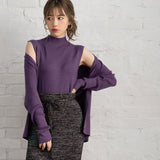 ウォッシャブルアンサンブルリブニット