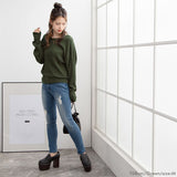 前後2WAYウォッシャブルカシュクールニット