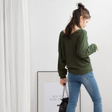 前後2WAYウォッシャブルカシュクールニット