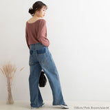 前後2WAYウォッシャブルカシュクールニット
