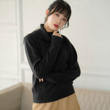 もちもちタートルネックニットトップス