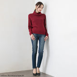 もちもちタートルネックニットトップス