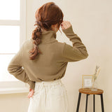 もちもちタートルネックニットトップス