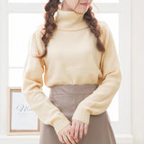 もちもちタートルネックニットトップス