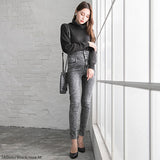 もちもちタートルネックニットトップス