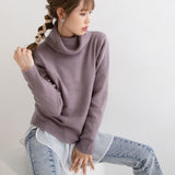 もちもちタートルネックニットトップス