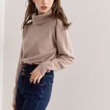 もちもちタートルネックニットトップス