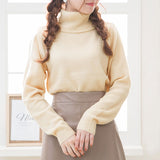 もちもちタートルネックニットトップス