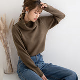 もちもちタートルネックニットトップス