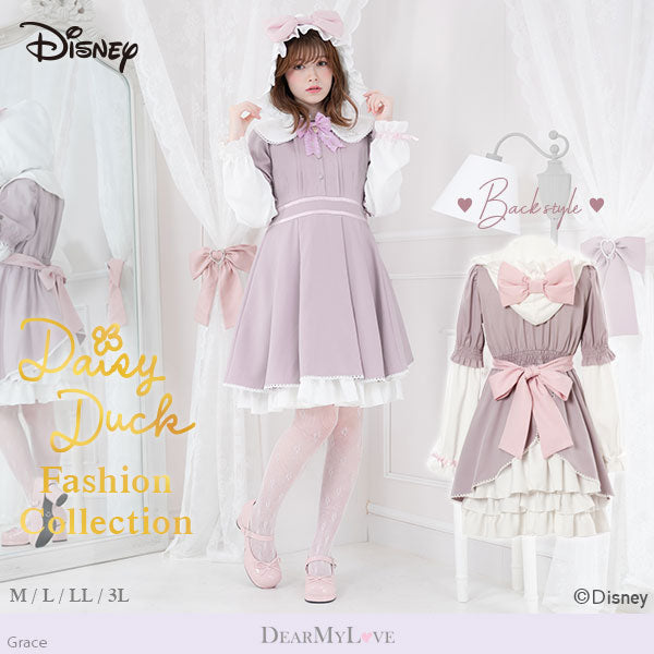 海外発送不可】【Disney Daisy Duck】イメージカシュクールワンピース