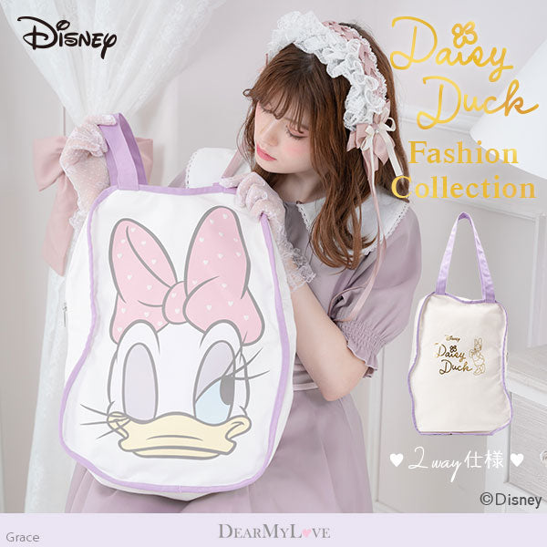 海外発送不可】【Disney Daisy Duck】ダイカットトートバッグ