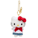 【海外発送不可】サンリオキャラクターズエプロンぬいぐるみキーチェーン
