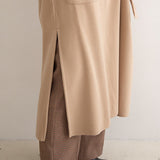 ダブルフェイスロングガウンコート