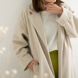 バックタックダブルフェイステーラードコート