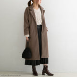 バックタックダブルフェイステーラードコート