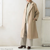 バックタックダブルフェイステーラードコート