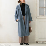 バックタックダブルフェイステーラードコート