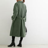 バックタックダブルフェイステーラードコート