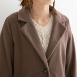 バックタックダブルフェイステーラードコート