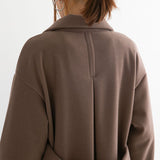 バックタックダブルフェイステーラードコート