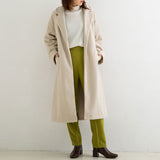 バックタックダブルフェイステーラードコート