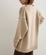 ハンドステッチオーバーサイズニット