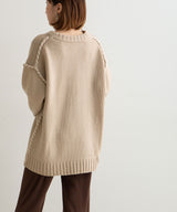 ハンドステッチオーバーサイズニット