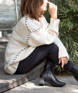 ハンドステッチオーバーサイズニット