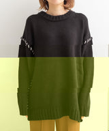 ハンドステッチオーバーサイズニット