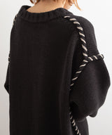 ハンドステッチオーバーサイズニット