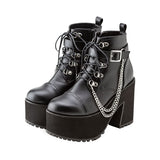 ダブルチェーンショートブーツ