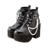 ダブルチェーンショートブーツ