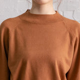 【メール便】プチハイネックパフスリーブニットトップス