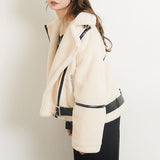 ベルトボアブルゾン