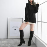 バックリボンゆるぴたニットワンピース