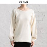 バックリボンゆるぴたニットワンピース