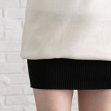 バックリボンゆるぴたニットワンピース